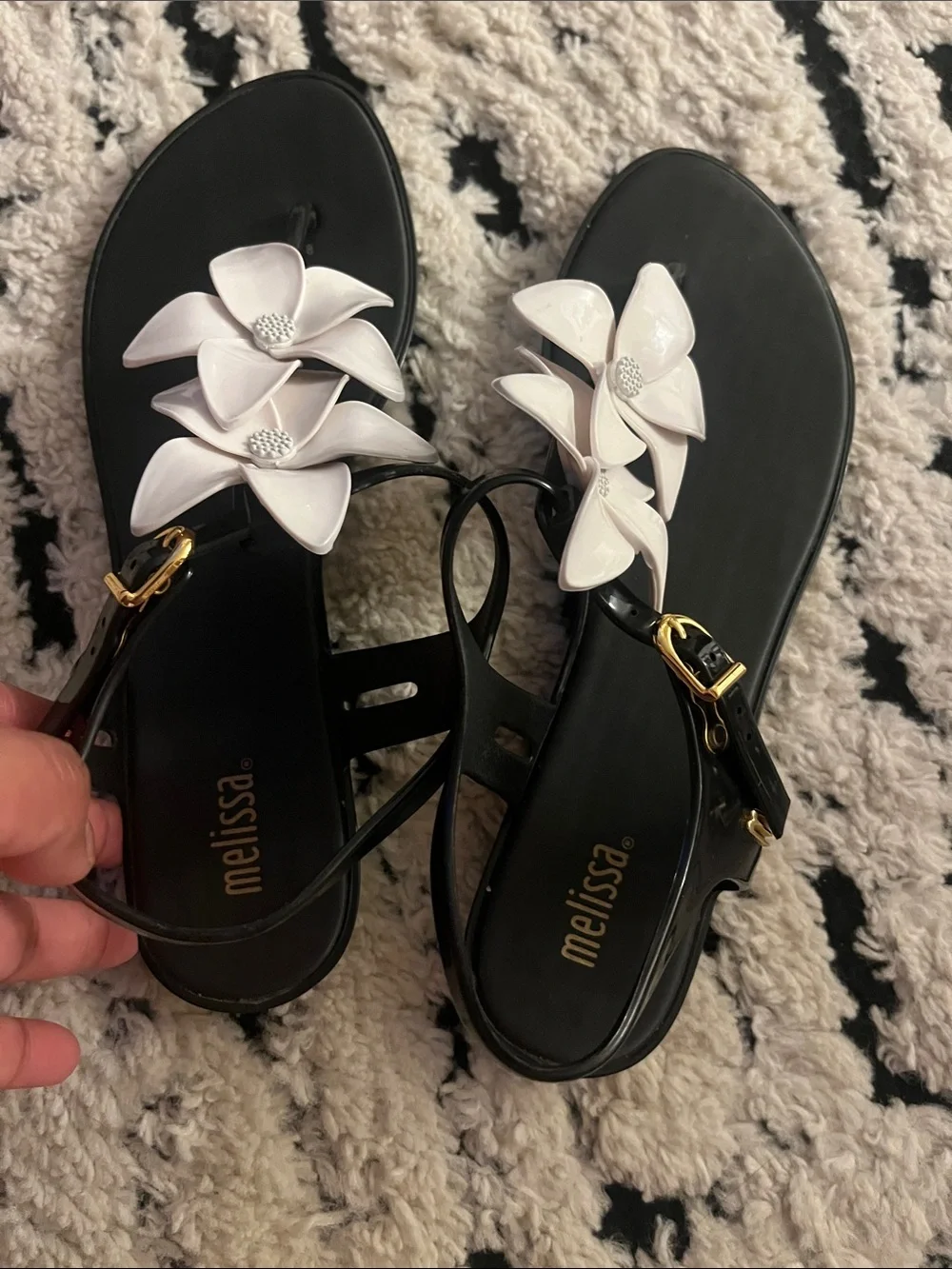 Melissa Solar Garden Hawaii sandals Sz 9